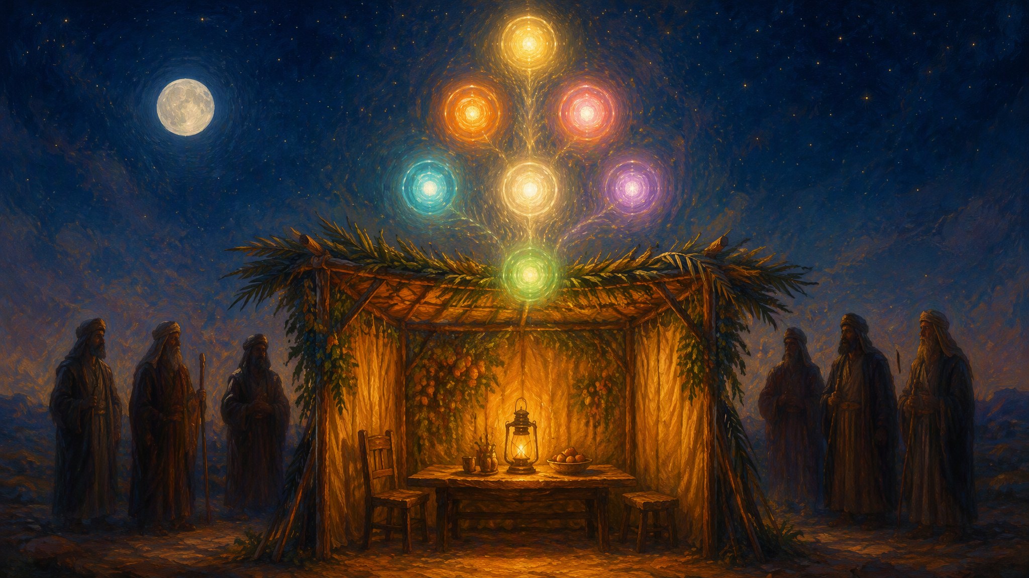 Siete huéspedes, siete luces: la suka de Sukot y las sefirot